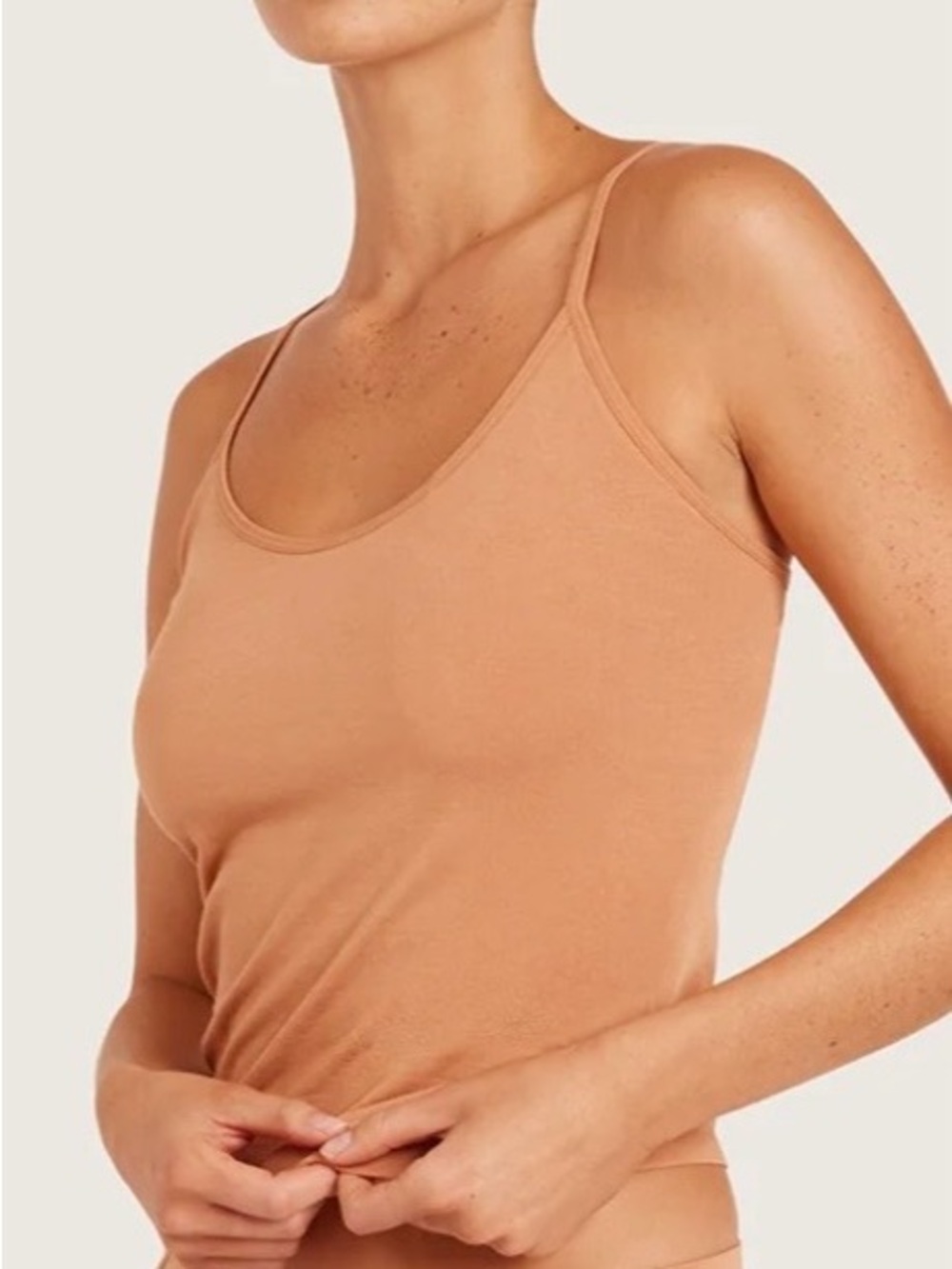 BOODY Seamless Scoop Cami & Brief Set - Tan
